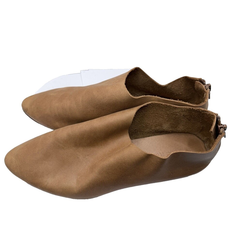 Chocolat Blu Camel Leather Emily Loafer Almond Toe Women's Sz 10